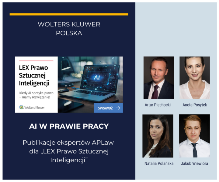 AI w prawie pracy - publikacje ekspertów APLaw dla Wolters Kluwer