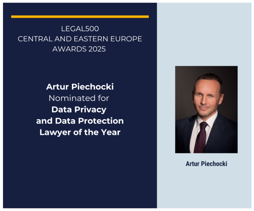 Artur Piechocki Nominated for Data Privacy and Data Protection Lawyer of the Year