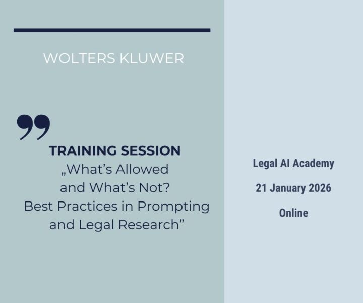 APLaw Experts to Lead a Training Session in the Wolters Kluwer Legal AI Academy Series