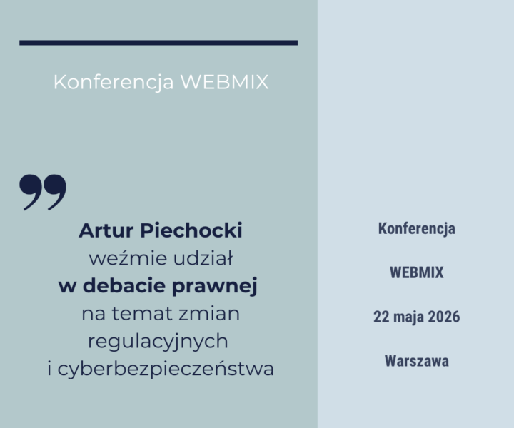 Zapraszamy na drugą edycję konferencji WEBMIX z udziałem Artura Piechockiego.